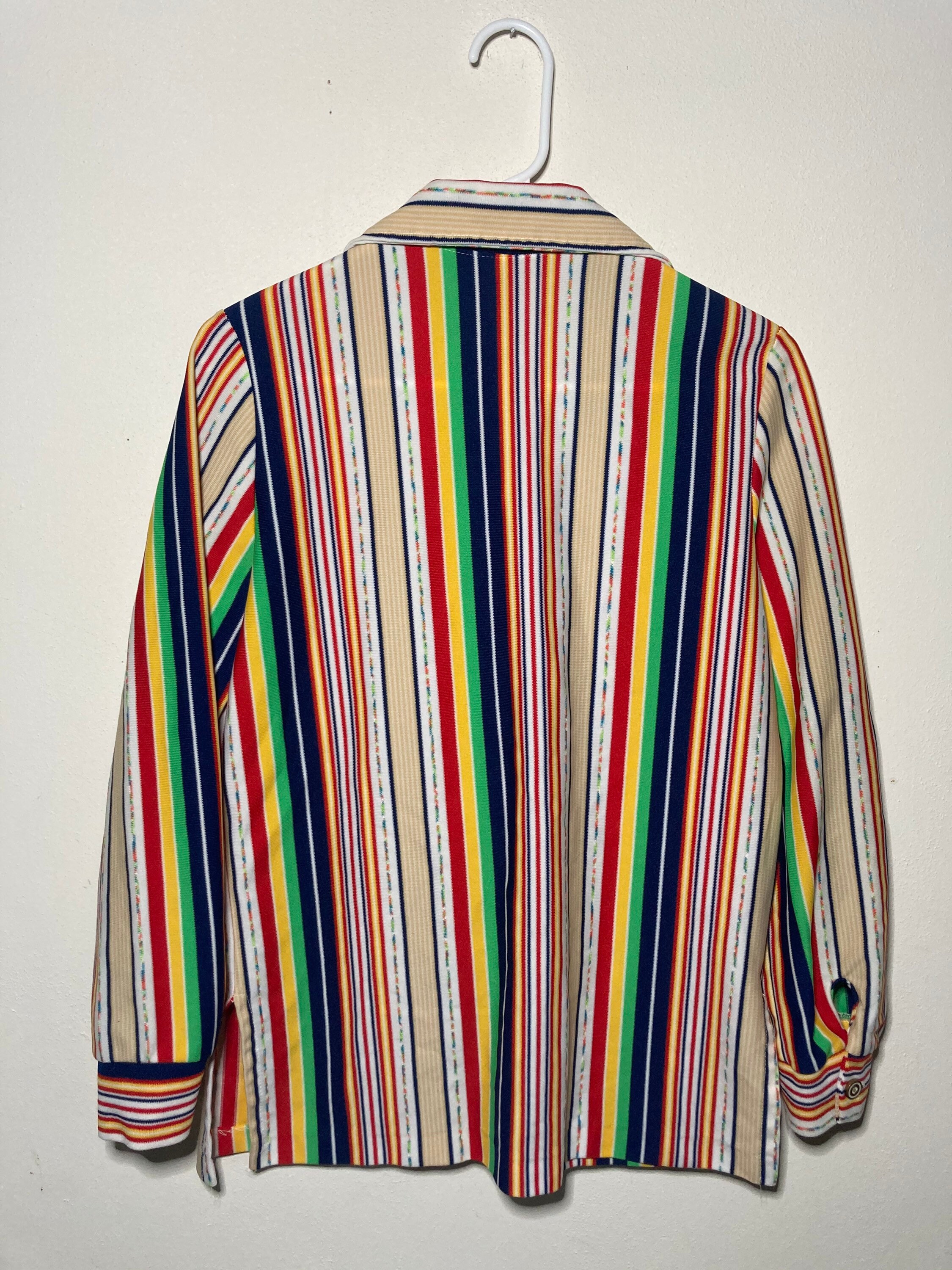 Vintage Multicolored Button up Shirt - Etsy
