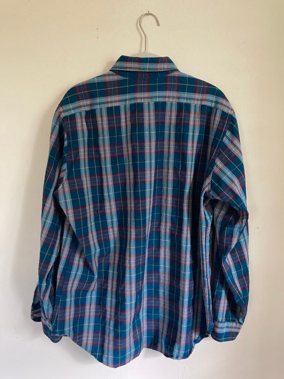 Vintage Pendleton Sir Pendleton blue wool plaid f… - image 2