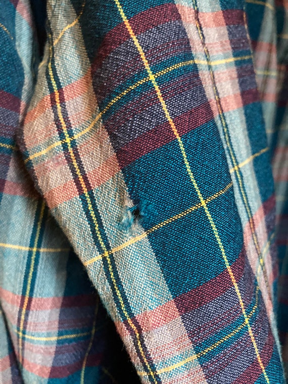 Vintage Pendleton Sir Pendleton blue wool plaid f… - image 7