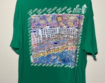 Vintage 1991 Vinicio Coppel Pueblo Bonito Hotel Cano San Lucas, Mexico Single Stitch Tshirt