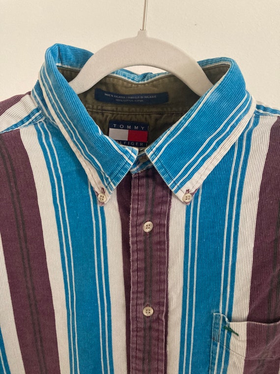 Vintage Tommy Hilfiger corduroy multicolor stripe… - image 4