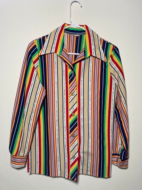 Vintage Multicolored button up shirt