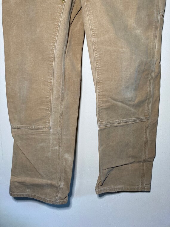 Preowned Carhartt Brown double knee work dungaree - image 8