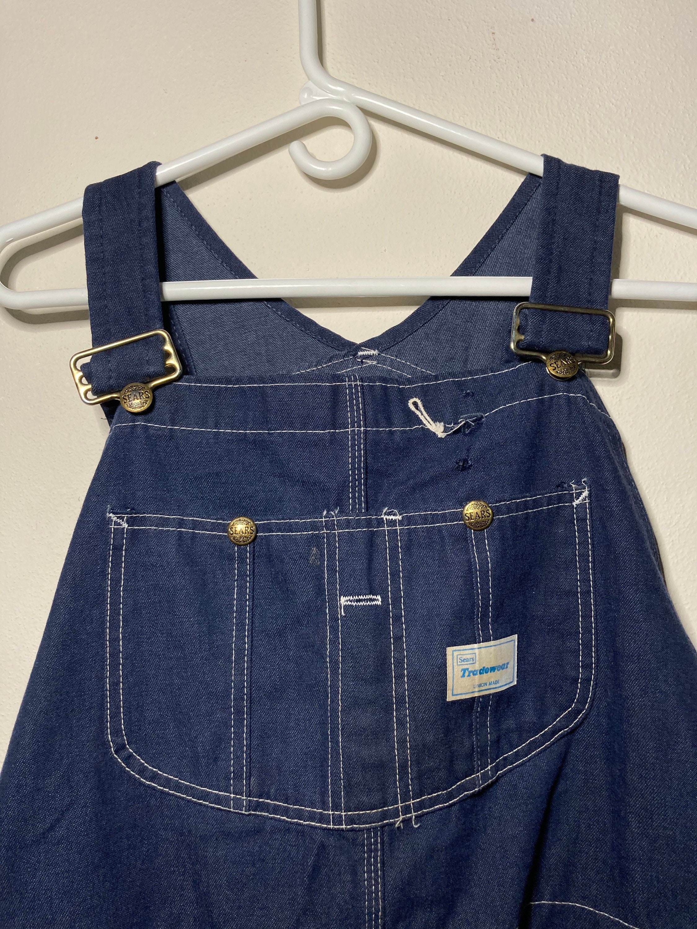 Vintage Sears Tradewear Union Made Blue Denim Overalls - Etsy Vintage Sears Tradewear Union Made Blue Denim Overalls - Etsy