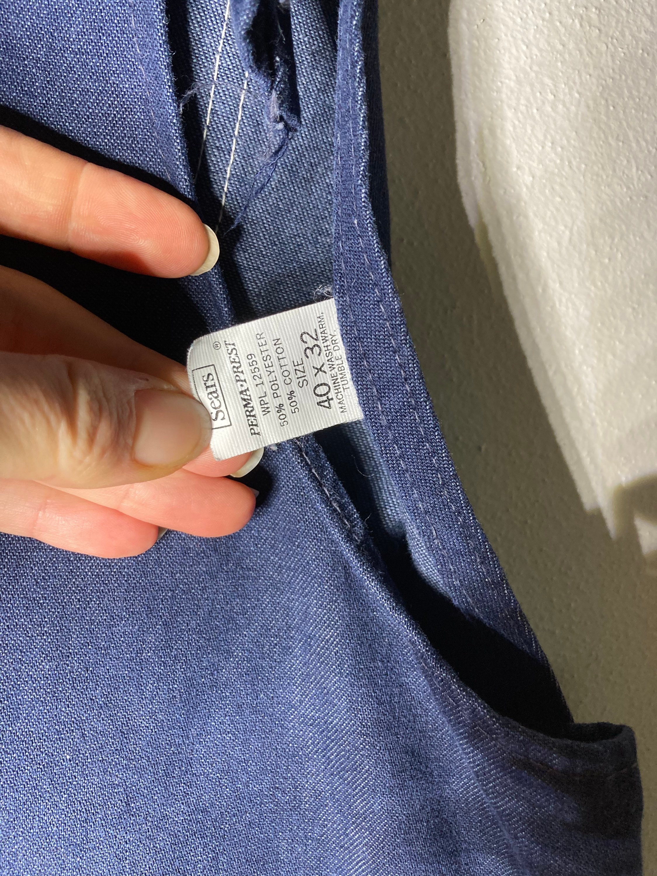 Vintage Sears Tradewear Union Made Blue Denim Overalls - Etsy