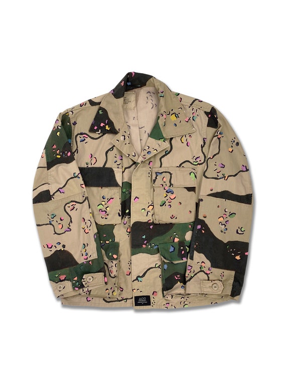 The urban Camo Upcycled Military Jacket 