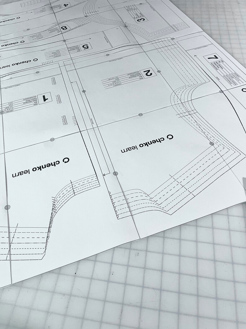 Cropped Camp Collar Shirt Sewing Pattern PDF Digital Etsy