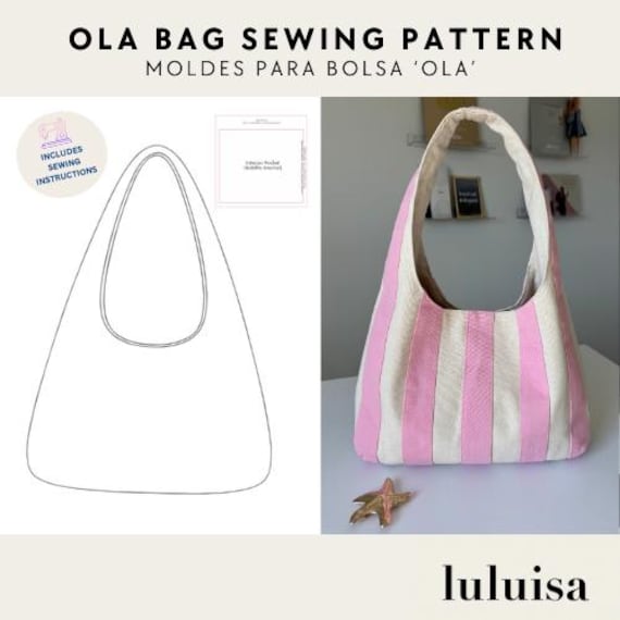 OLA Bag Schnittmuster Hobo Bag Schnittmuster Nähanleitung