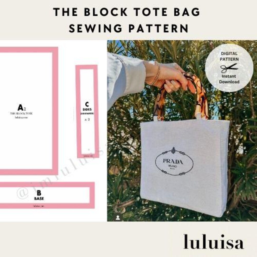 Modelli di cucito per borse tote The Block Sacchetto antipolvere