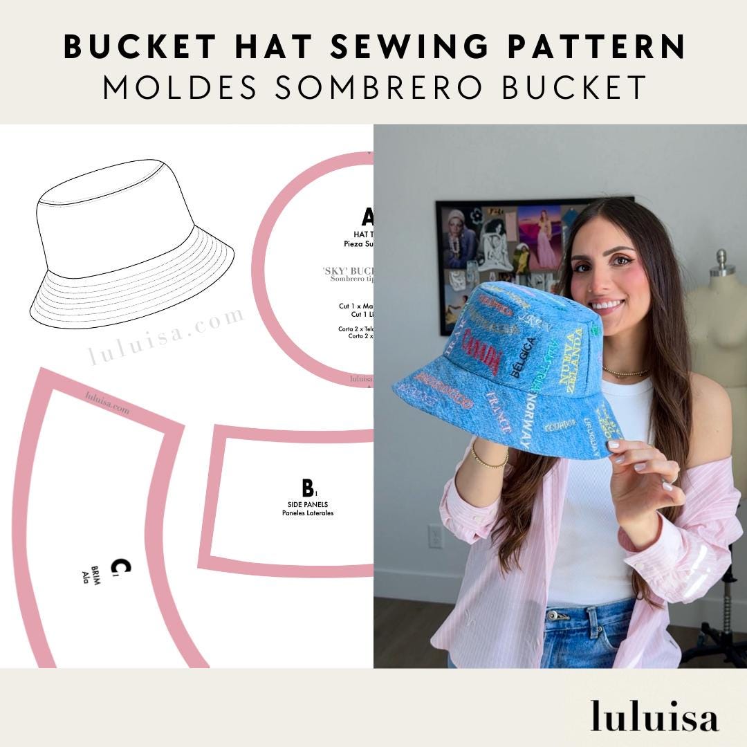 Bucket Hat Sewing Pattern + Complete Sewing Guide - Etsy
