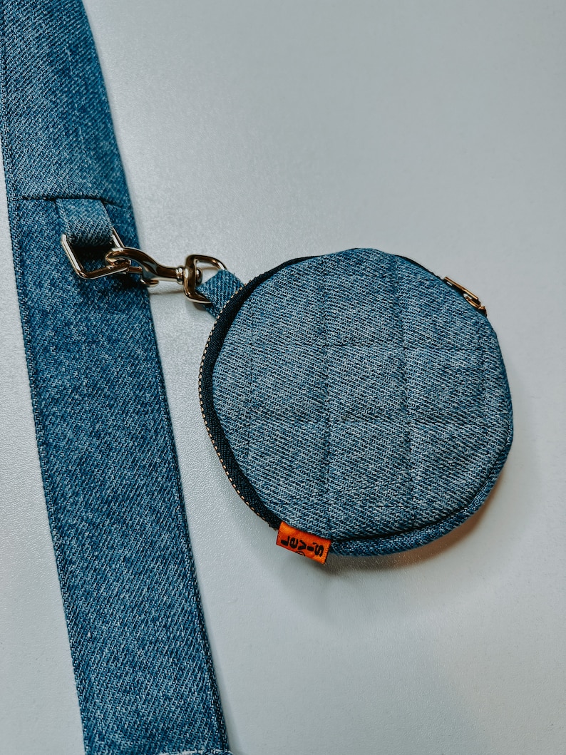 Jeans upcycled vintage levis coin pouch bag quilted bag sewing pattern moldes luluisa patrones designerluisa sewing pattern round bag diy jean bag upcycle jean bag