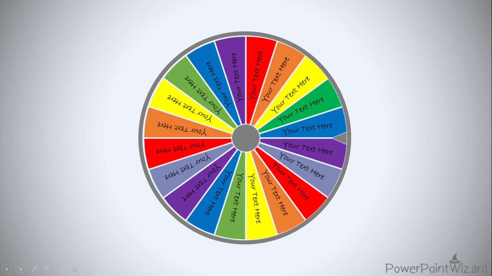 Powerpoint Spinning Wheel Template 1 Etsy