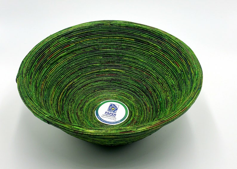 Bowls Recycled Newspaper Bowls Round Large Etsy