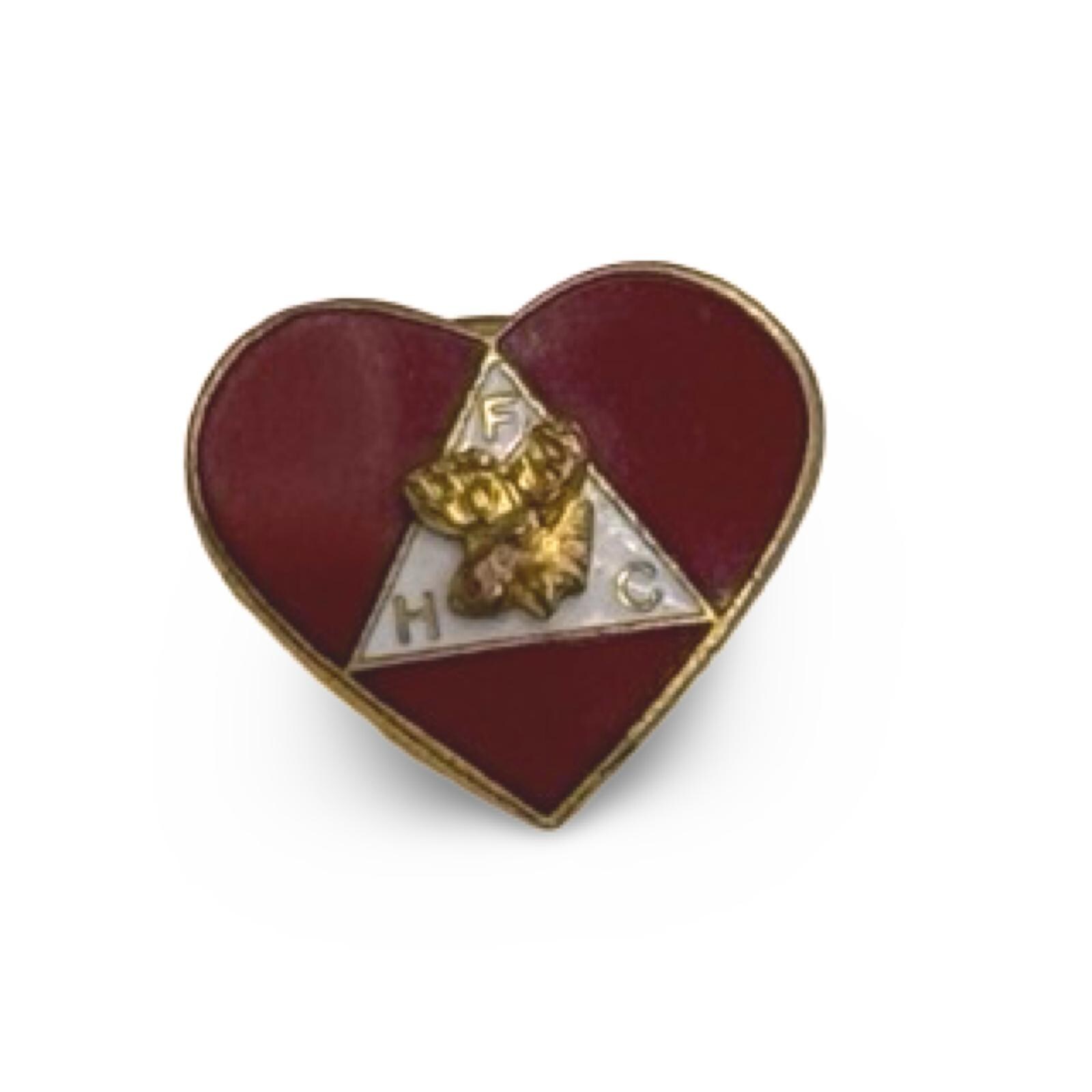 Vintage HFC Loyal Order of Moose Head Heart Elks Lodge Gold 