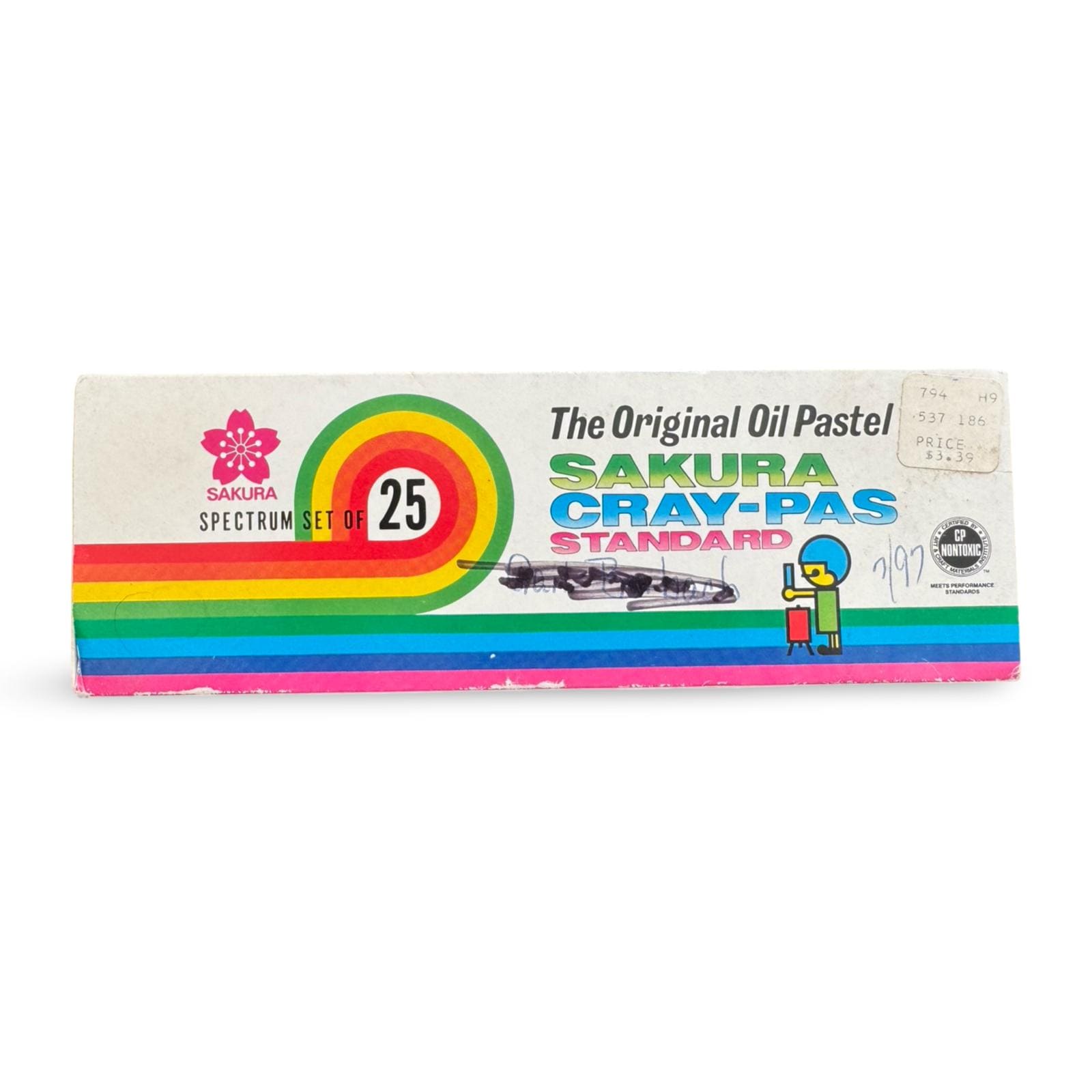 Vintage Japan Sakura Cray-pas Oil Pastels 25 Colors Art Crafts