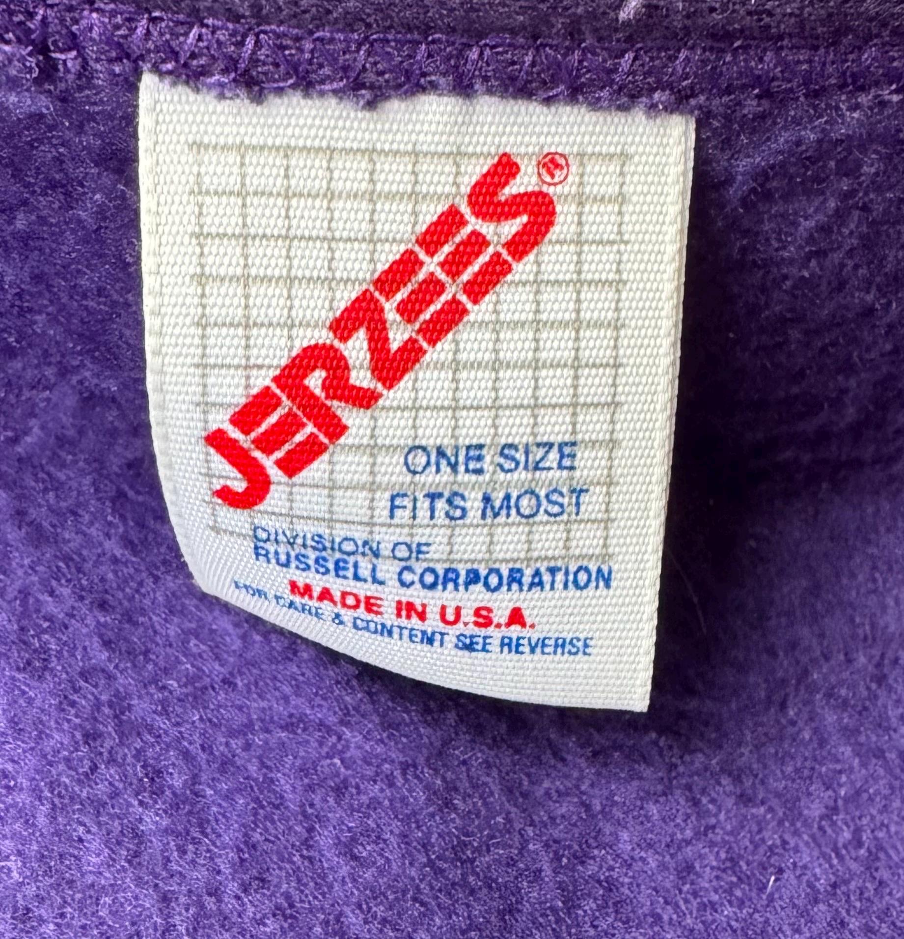 Vintage 90s Jerzees Custom Purple Cardigan Sewing Art Crafts One 