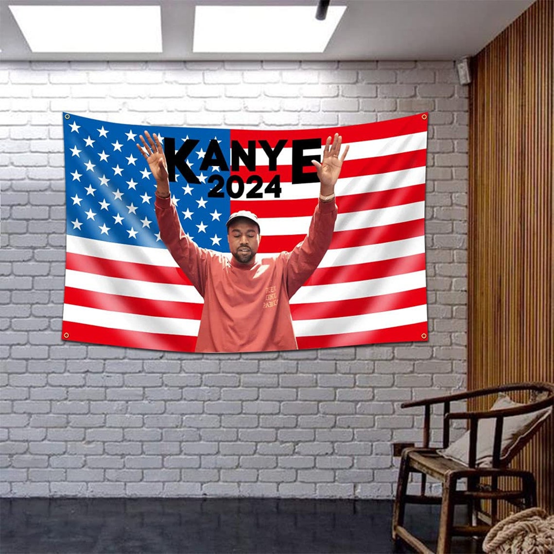 Kanye 2024 / Kanye Music Flag West Tapestry 3x5ft/vibrat Etsy
