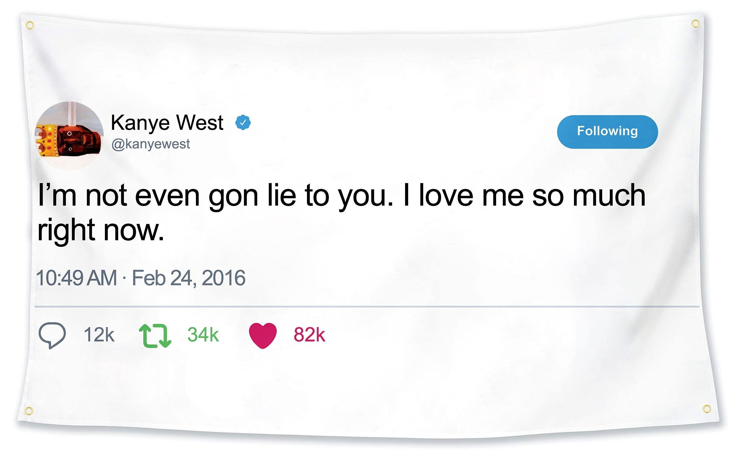 Kanye West Tweet Flag Ubicaciondepersonascdmxgobmx 