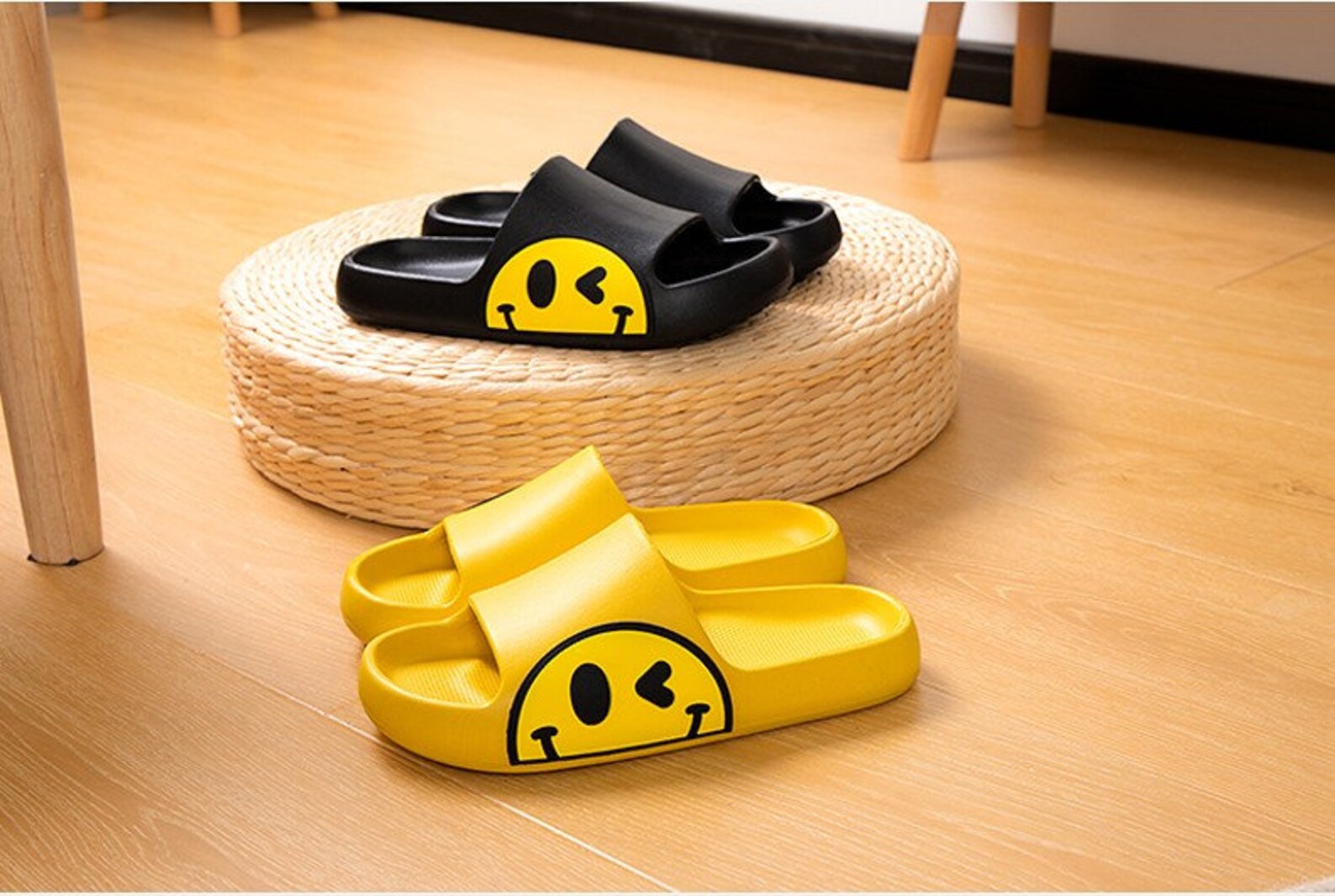 smiley home slippers