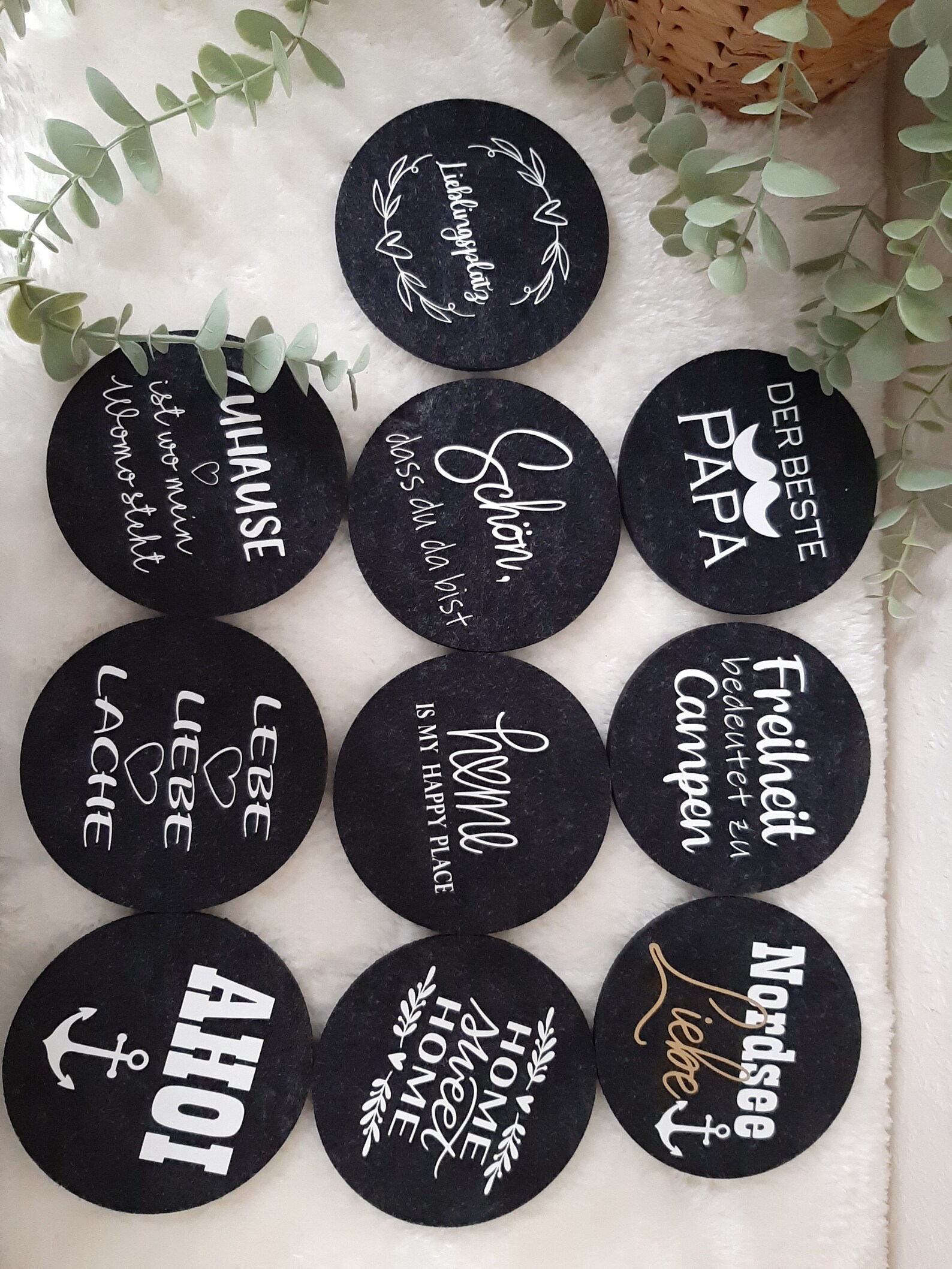 Untersetzer aus Filz | Etsy