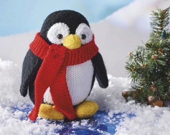 Penguin Knitting Pattern Vintage • Knitted Toys Easy Knit • Patons Baby Smiles Fairytale Fab 4 Ply  • PDF Instant Download