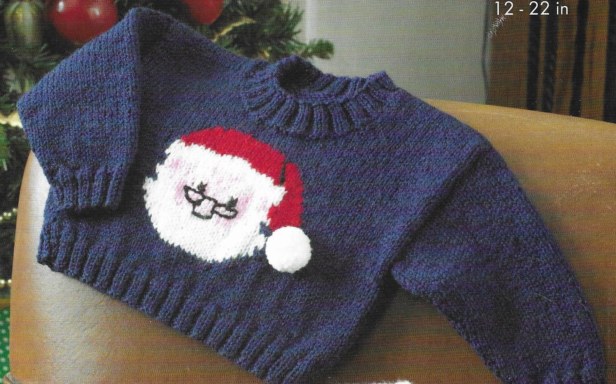 PDF Babies Christmas Sweaters Knitting Pattern Boys Girls Etsy