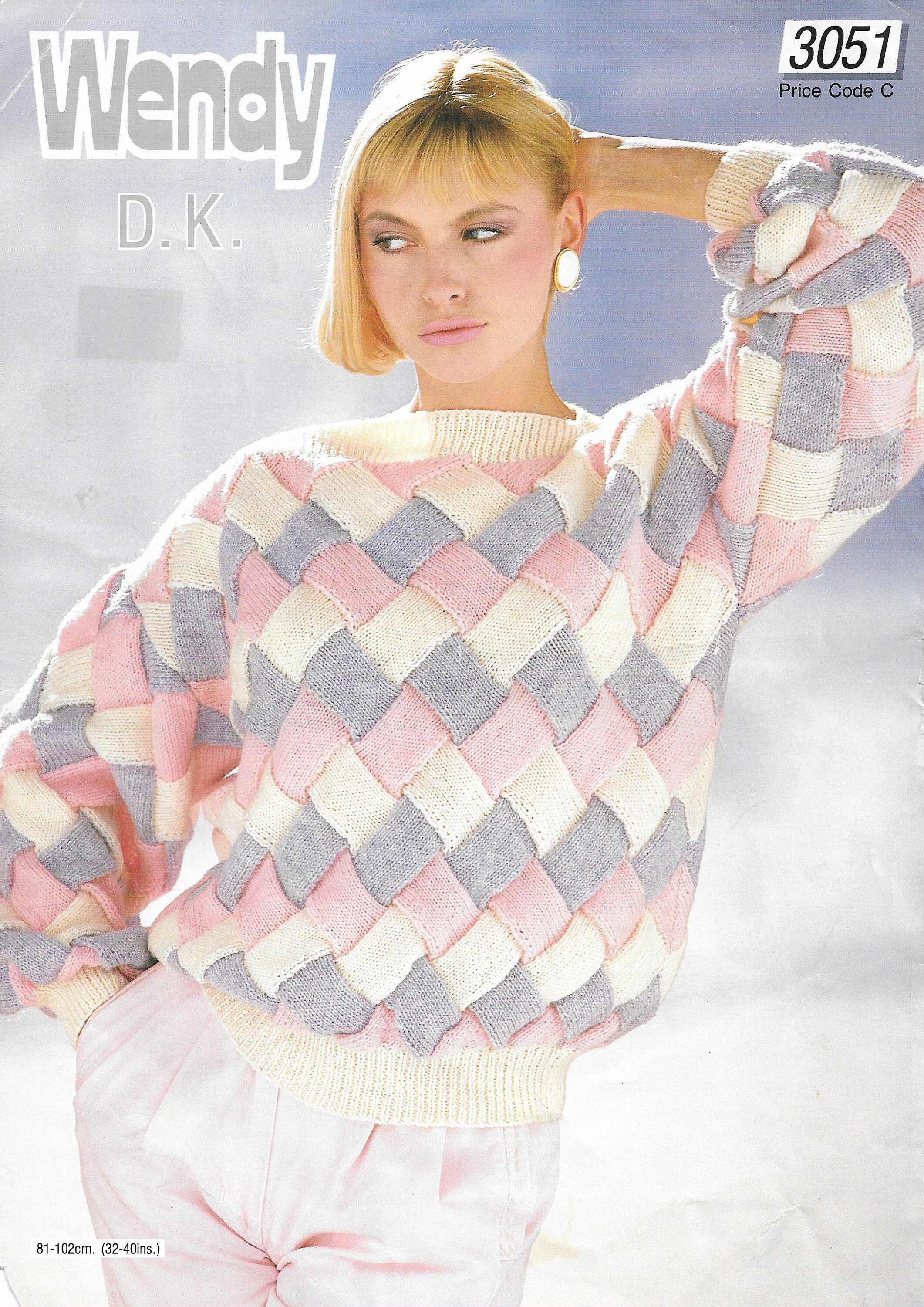 Womens Vintage Knitting Pattern Ladies 