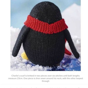 Penguin Knitting Pattern Vintage Knitted Toys Easy Knit Patons Baby Smiles Fairytale Fab 4 Ply PDF Instant Download image 2