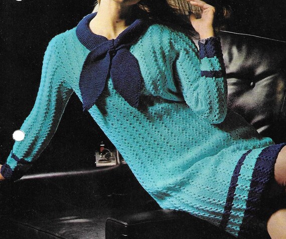 1960s Lace Dress Knitting Pattern Womens Vintage Cravat Design (PDF Download) - Etsy 1960s Lace Dress Knitting Pattern Womens Vintage Cravat Design (PDF Download) - Etsy