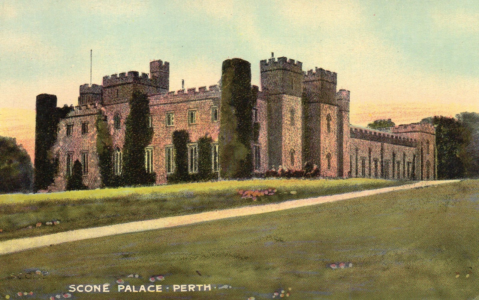 4 British Country Houses Vintage Postcards Boughton Monchelsea Place