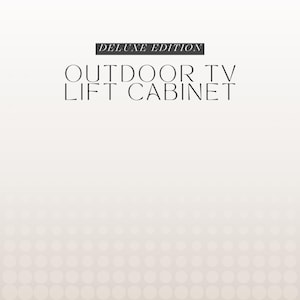 DIY Outdoor TV Console Woodworking Plans, TV Lift Cabinet (pdf) image 4