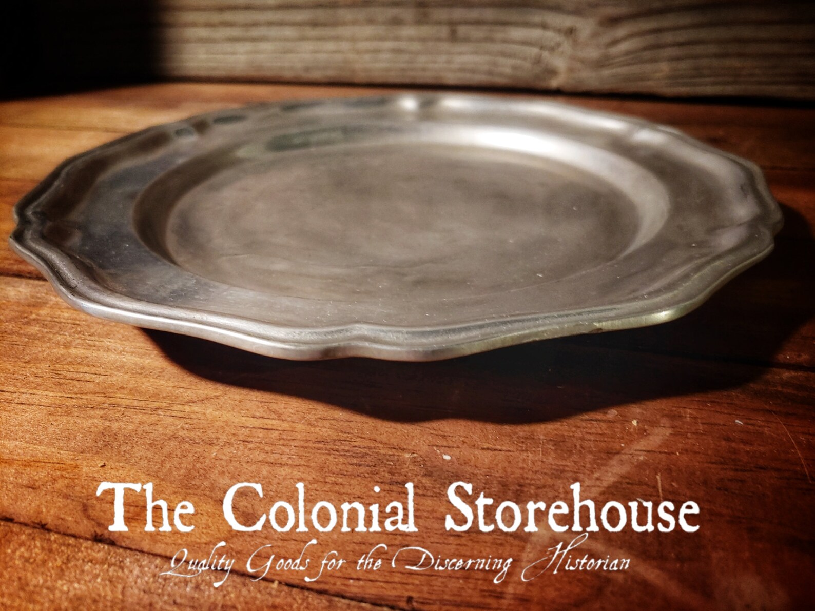 Scalloped Pewter Dinner Plate Etsy