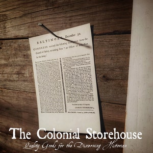 Baltimore 1776 Broadside - First known publishing of Washington&#39;s Crossing the Delaware River