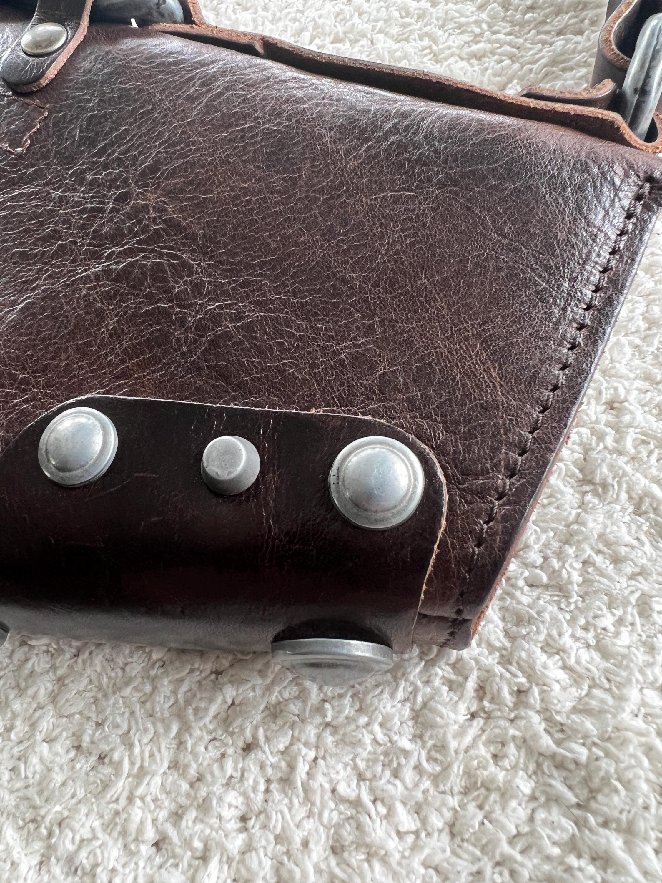 RARE Diesel Vintage Archive Medieval Buckle Brown Leather RARE Diesel Vintage Archive Medieval Buckle Brown Leather