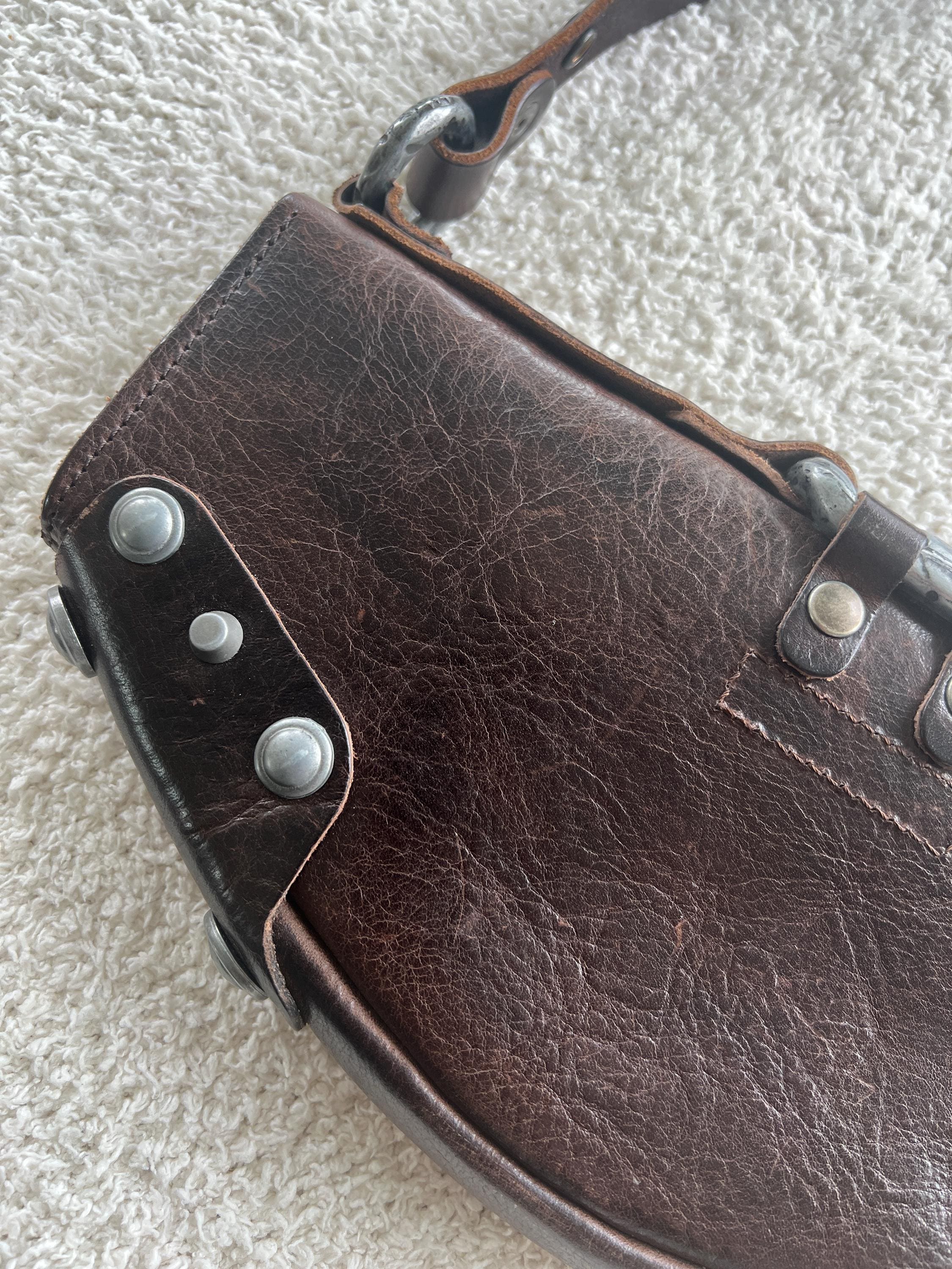 RARE Diesel Vintage Archive Medieval Buckle Brown Leather RARE Diesel Vintage Archive Medieval Buckle Brown Leather