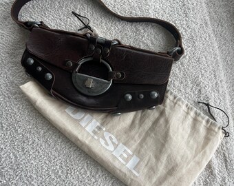 Authentic DIESEL Grunge Rock shoulder bag y2k vintage