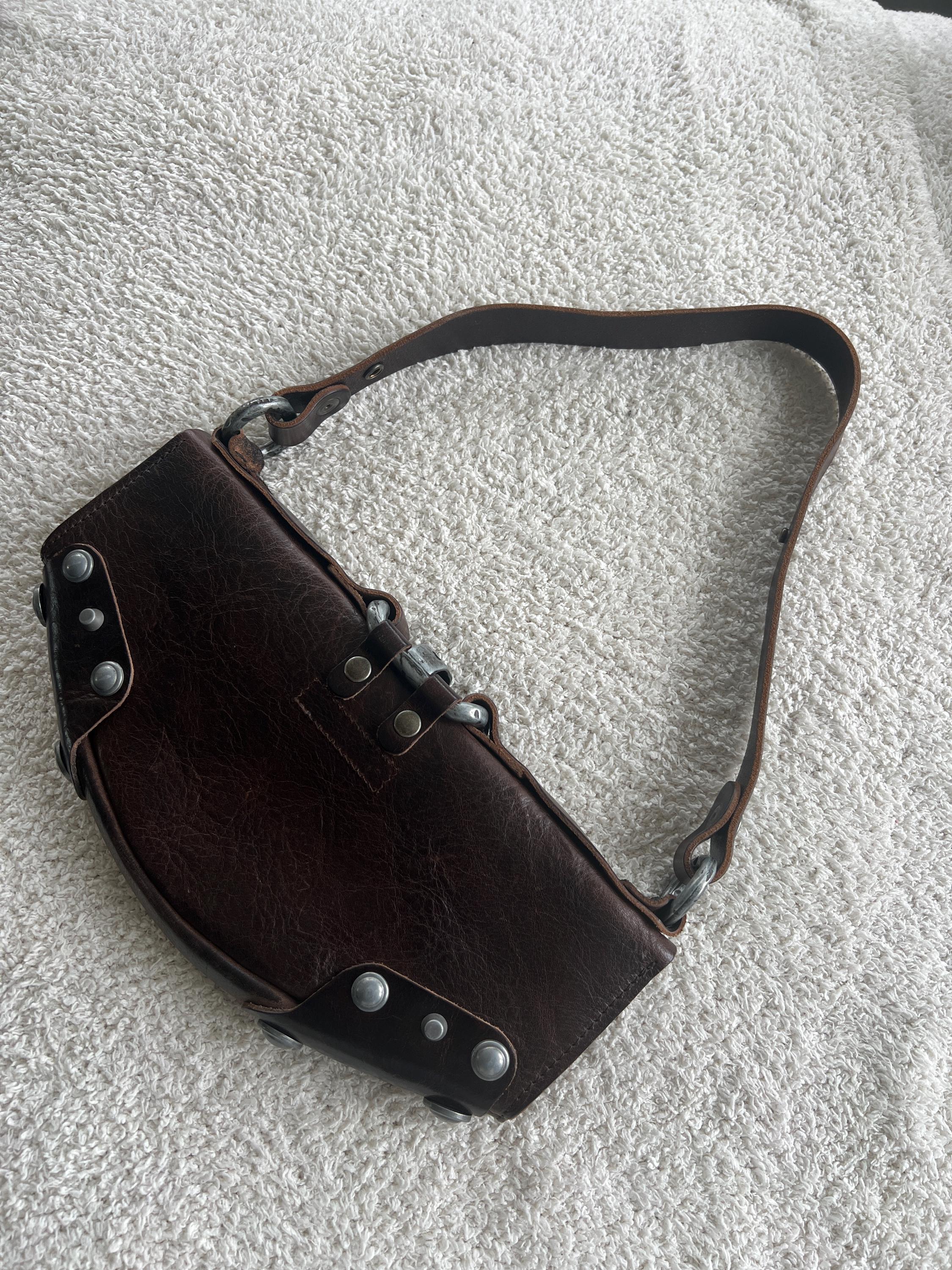 RARE Diesel Vintage Archive Medieval Buckle Brown Leather RARE Diesel Vintage Archive Medieval Buckle Brown Leather