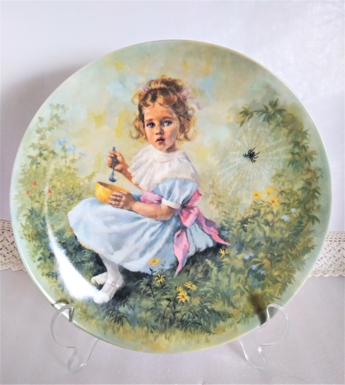 1981 Reco Collector Plate little Miss Muffet Etsy