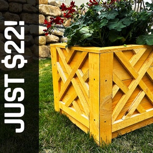 18 inch plantenbak houtbewerkingsplannen (12 pagina's geïllustreerde planset)