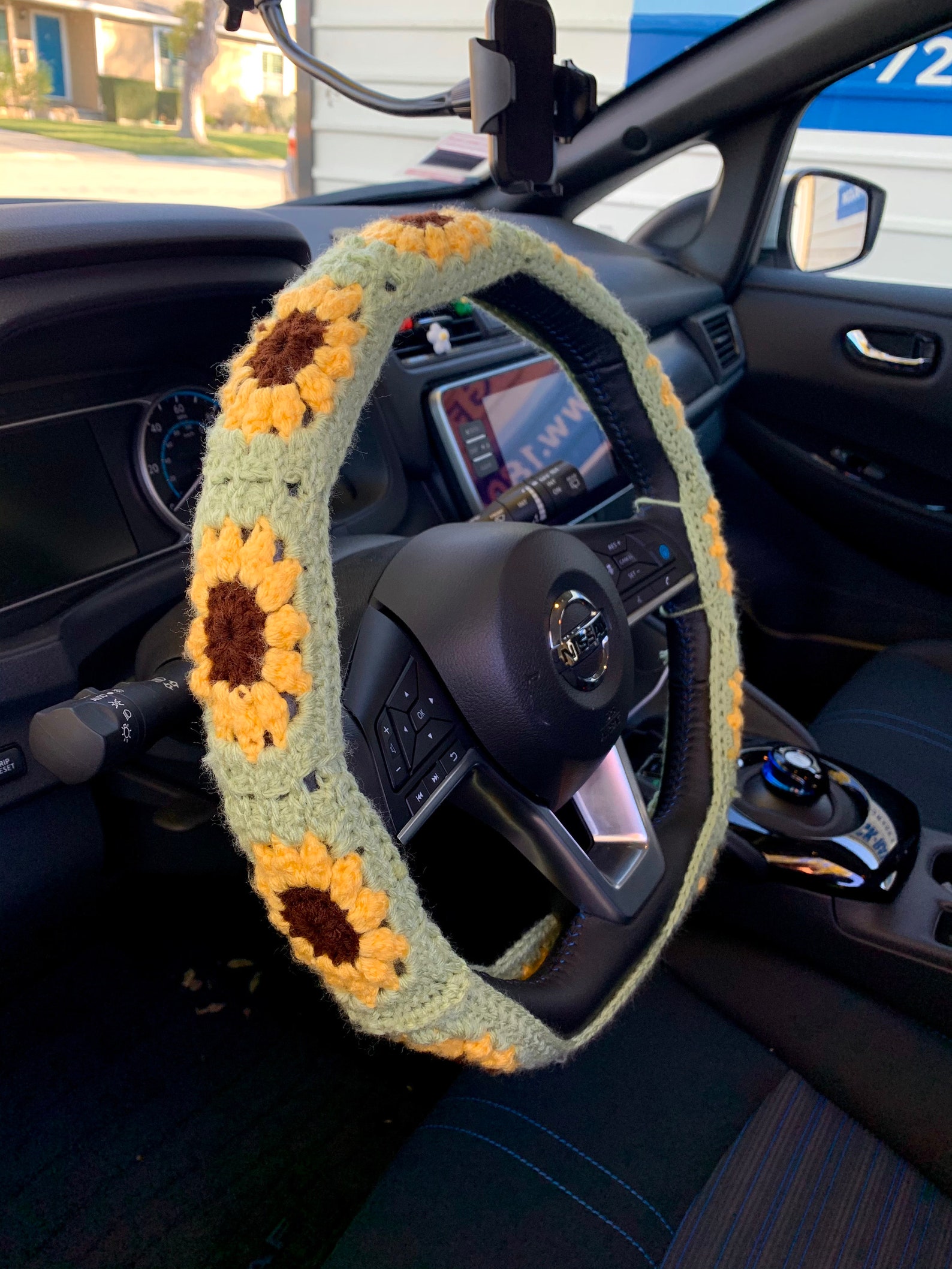 Crochet steering wheel cover Etsy