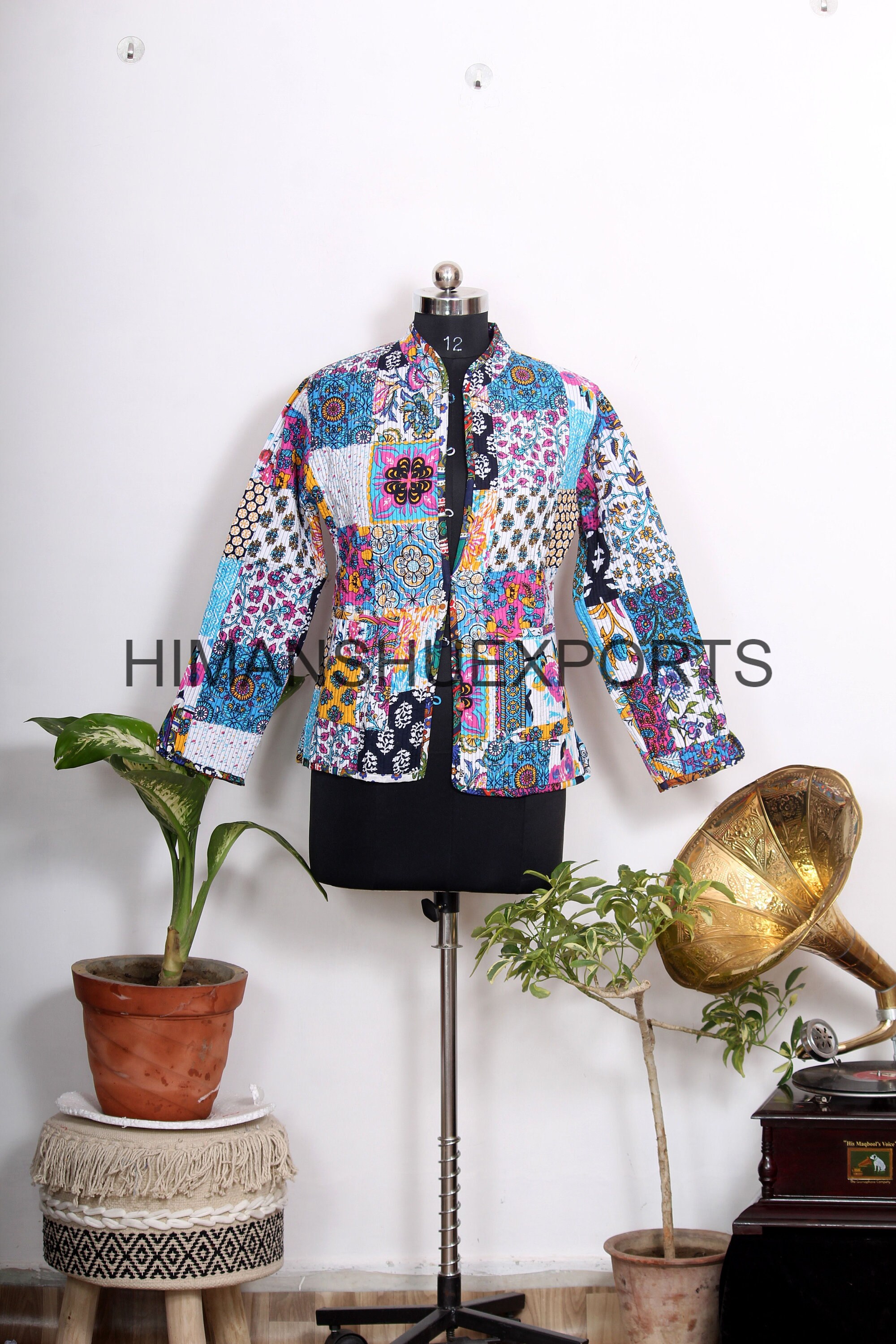 【時間指定不可】 【完売品】Reversible Patchwork Jacket L - ブルゾン