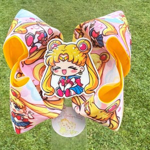 Inspired in sailor moon, boutique bow image 5
