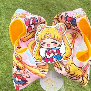 Inspired in sailor moon, boutique bow image 1