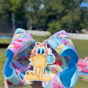 inspired in Garfield, boutique bow, 4.5”.