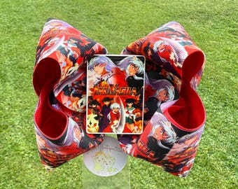 Inspired in Inuyasha , boutique bow 5”