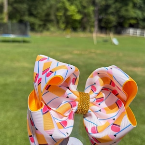 Pencil boutique bow, back to school