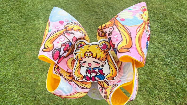 Inspired in sailor moon, boutique bow image 4
