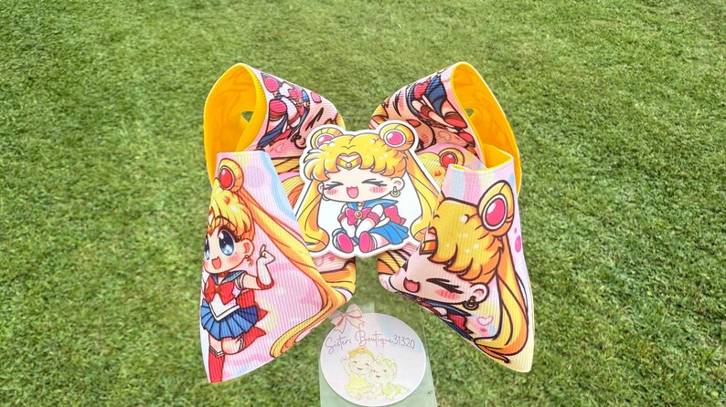 Inspired in sailor moon, boutique bow image 2