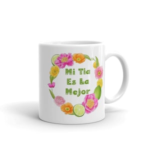Tazza da caffè &quot;Mia zia è la migliore&quot;, Tazza da caffè &quot;Mia zia è la migliore&quot;, Tazza da caffè &quot;Tia&quot; in spagnolo, Tazza regalo per la festa della mamma della zia