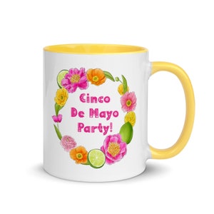 Caneca de café do partido de Cinco de Mayo; Caneca de café mexicana Victory, caneca mexicana de férias